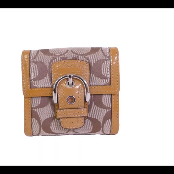 SALE COACH Signature Canvas leather case wallet - Picture 4 of 7